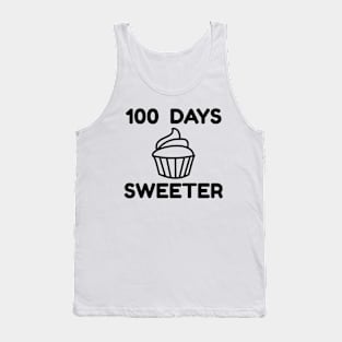 100 Days Sweeter - 100 Days Of School Tank Top